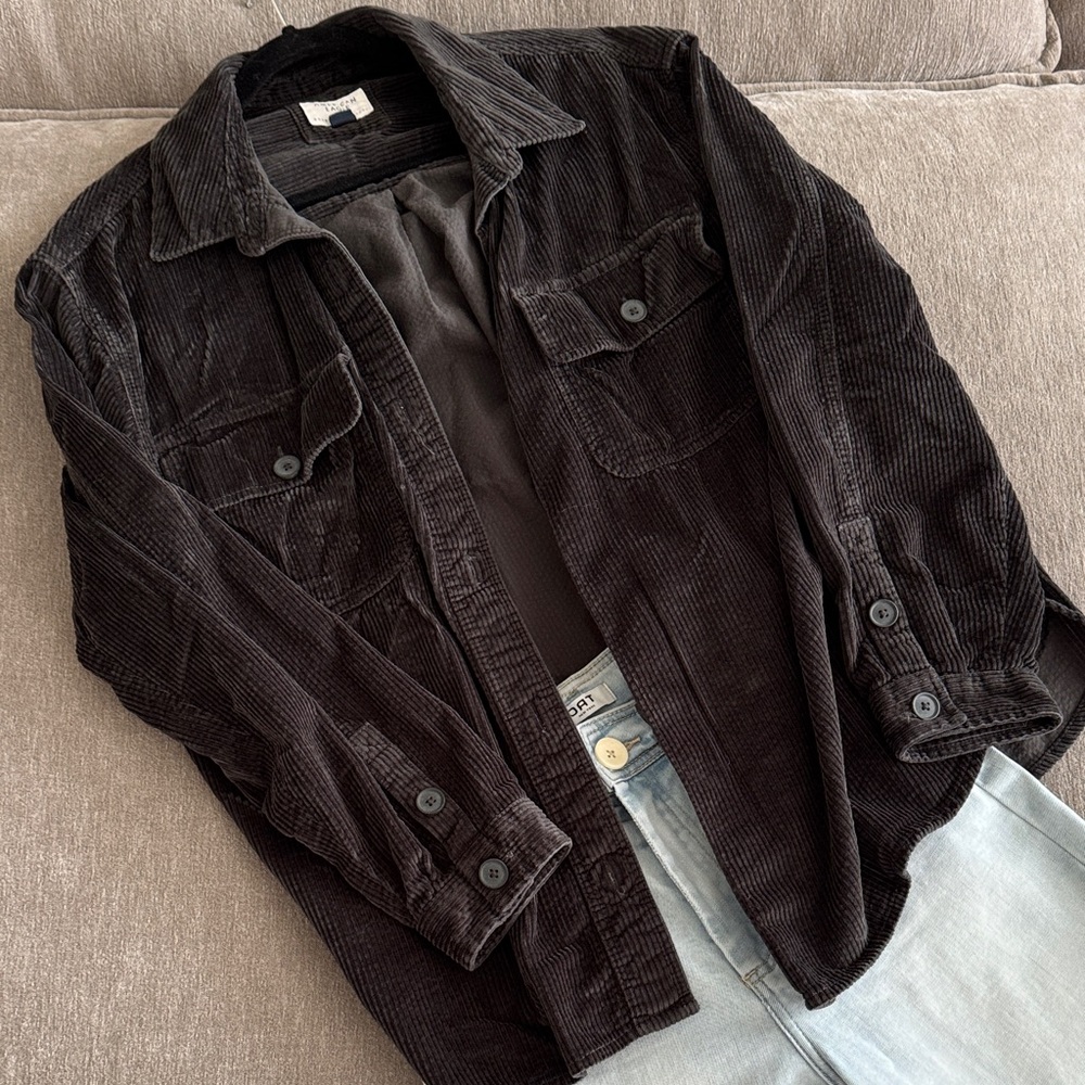 Black Corduroy button up